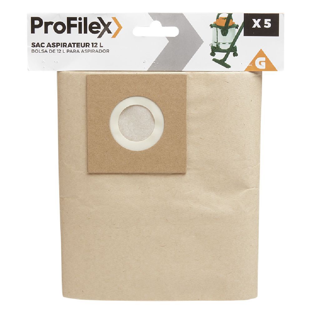 Sac à aspirateur eau et poussière 12L x5