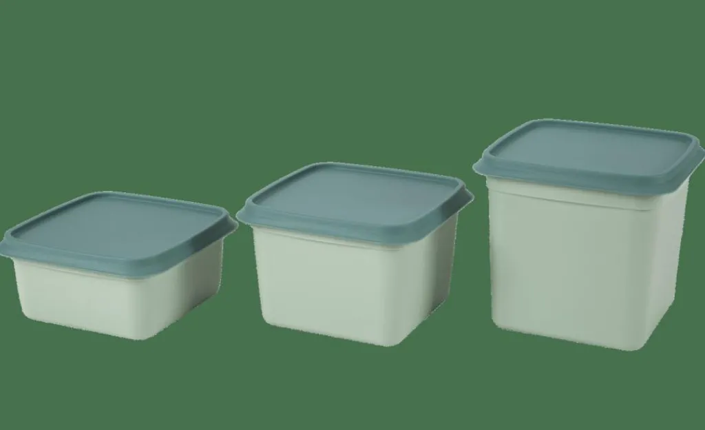 Boîtes De Conservation^CASA FREEZER Boîtes Congélation Set De 10 Menthe, Vert Foncé