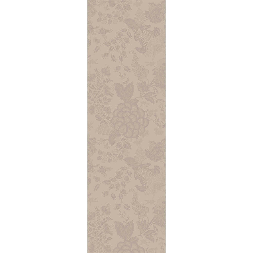 MILLE GIVERNY NATUREL - Chemin de table antitache déperlant métis lin & coton beige 174X54