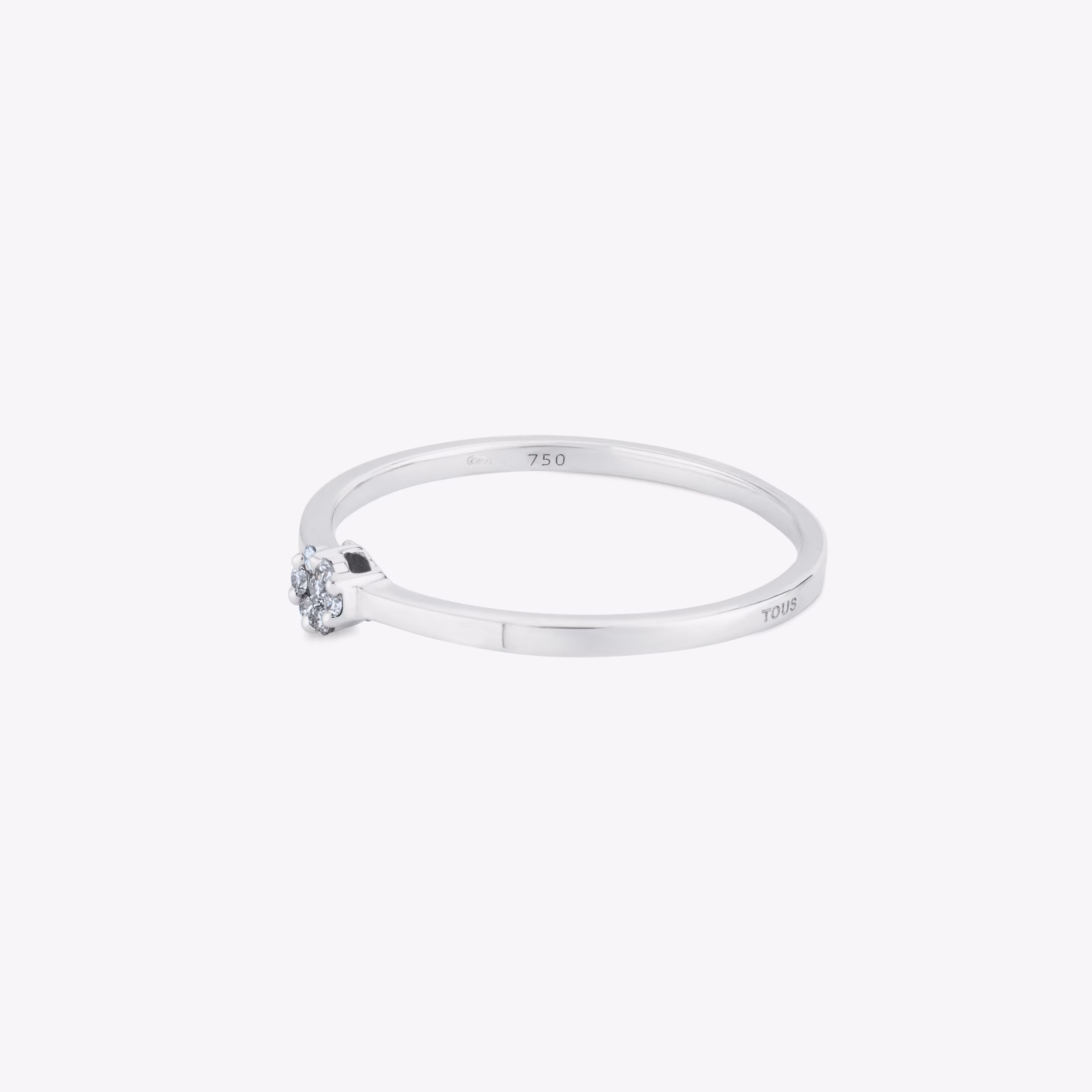 Anillo de oro blanco con diamantes TOUS Diamonds