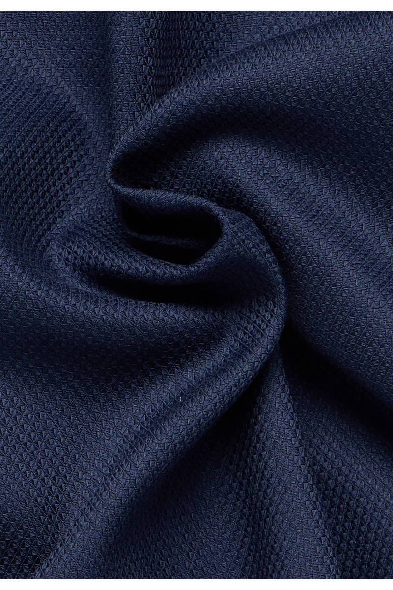 ETERNA Slim Fit Hemd marine, Strukturiert (extra langer Arm)
