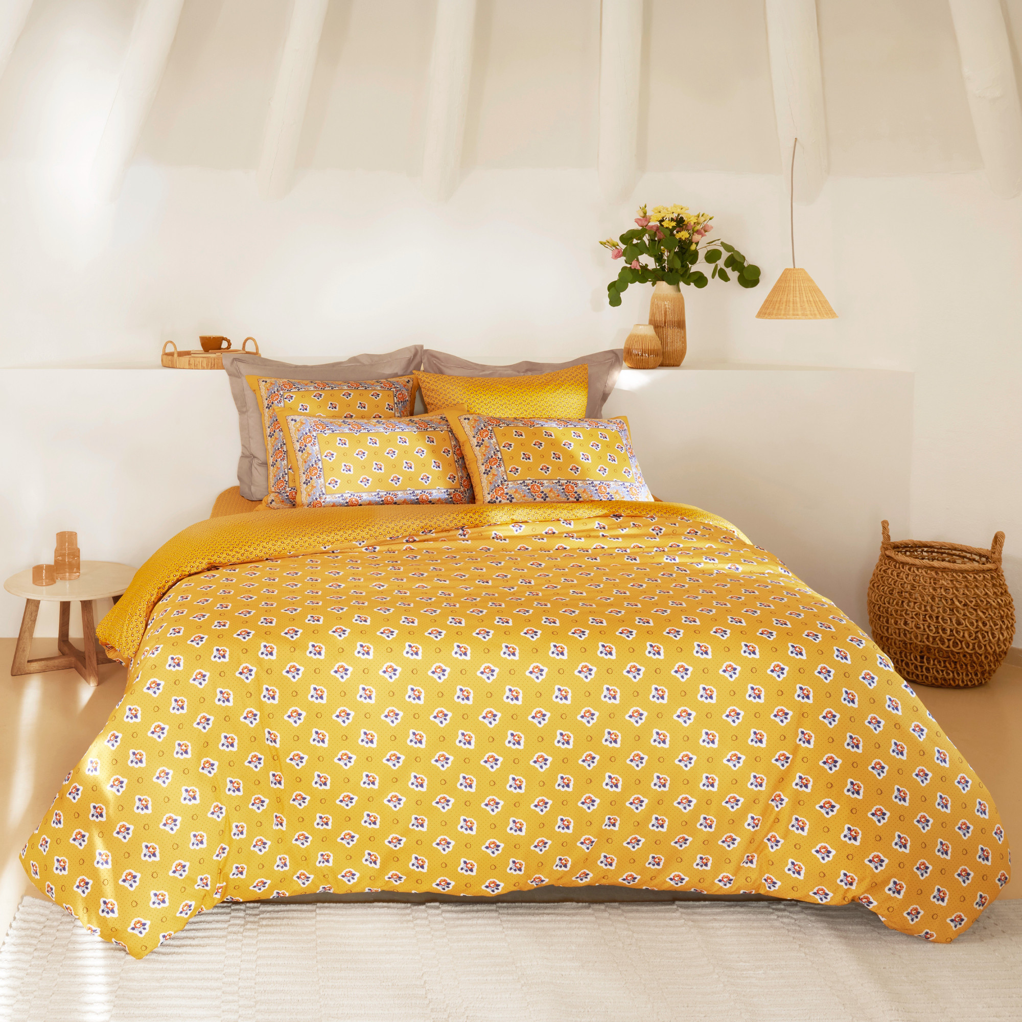 Housse de couettePompadour jaune