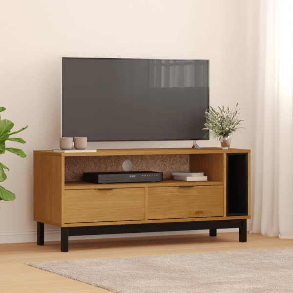 Szafka pod Telewizor Rtv Brąz Mat Szuflady Nowoczesny 110x40x50cm