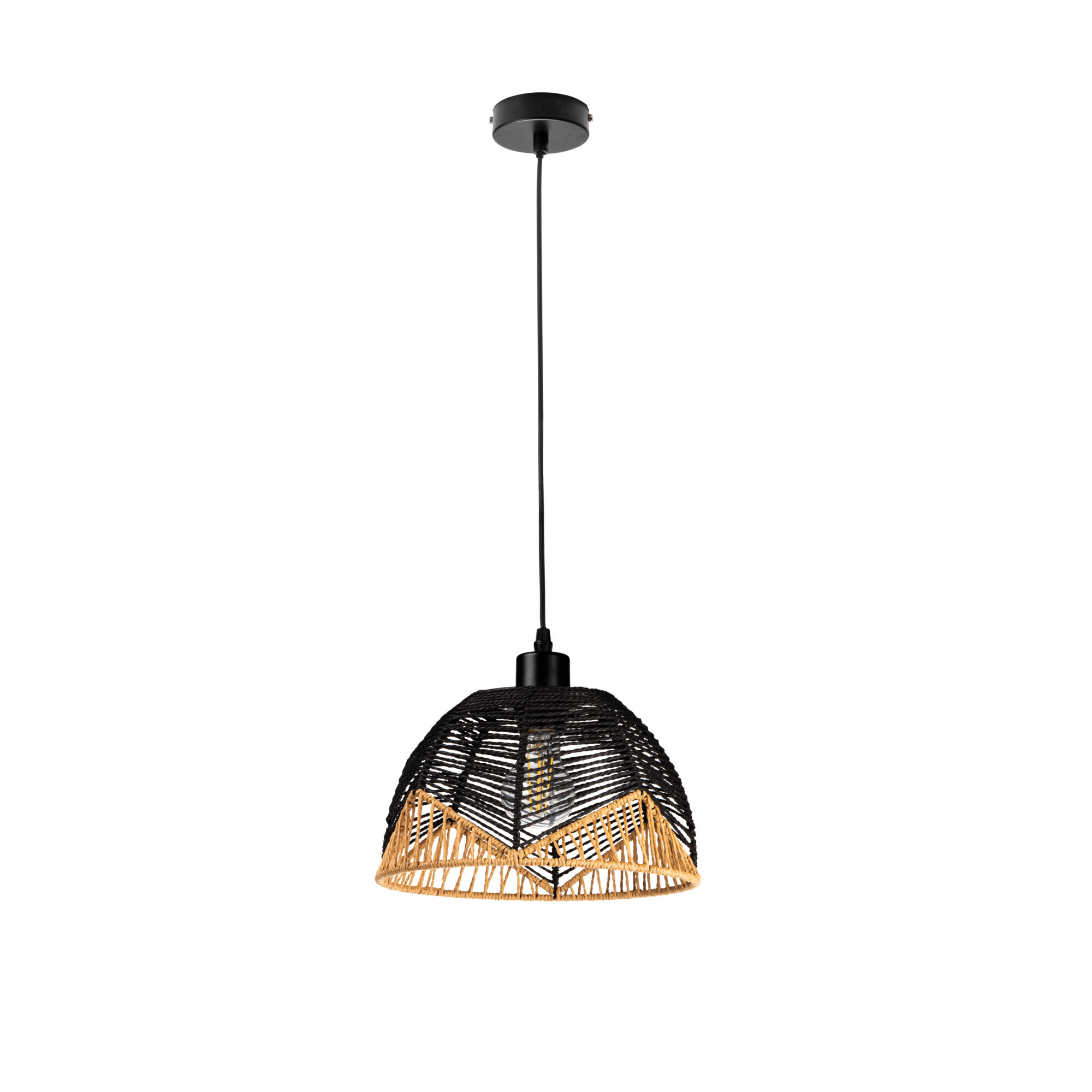 Lampa wisząca LL WERNIC LAMP04 E27 66650 LightLogic boho lekka ciepły brąz
