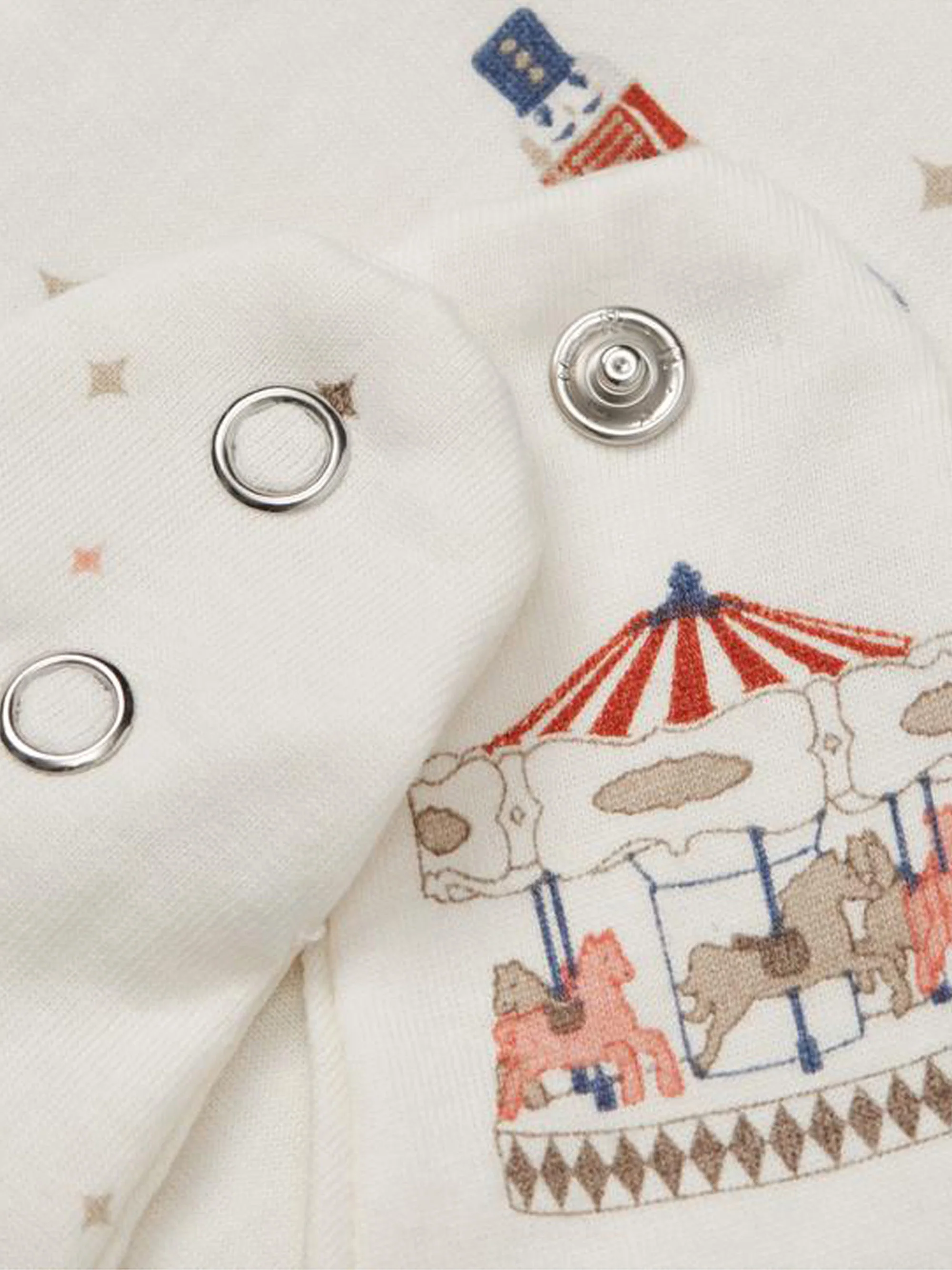 Baby-Lätzchen Carousel aus Bio-Baumwolle, 2er-Set
