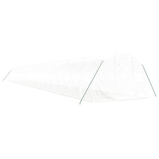 NNEVL Greenhouse with Steel Frame White 66 m&sup2; 22x3x2 m