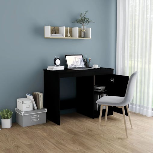 NNEVL Desk Black 100x50x76 cm Chipboard