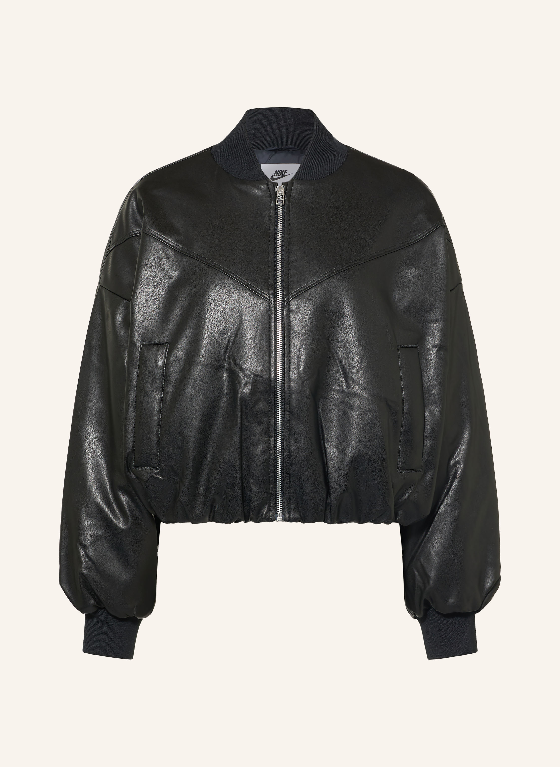 Nike Jacke PLEATHER BOMBER in Lederoptik