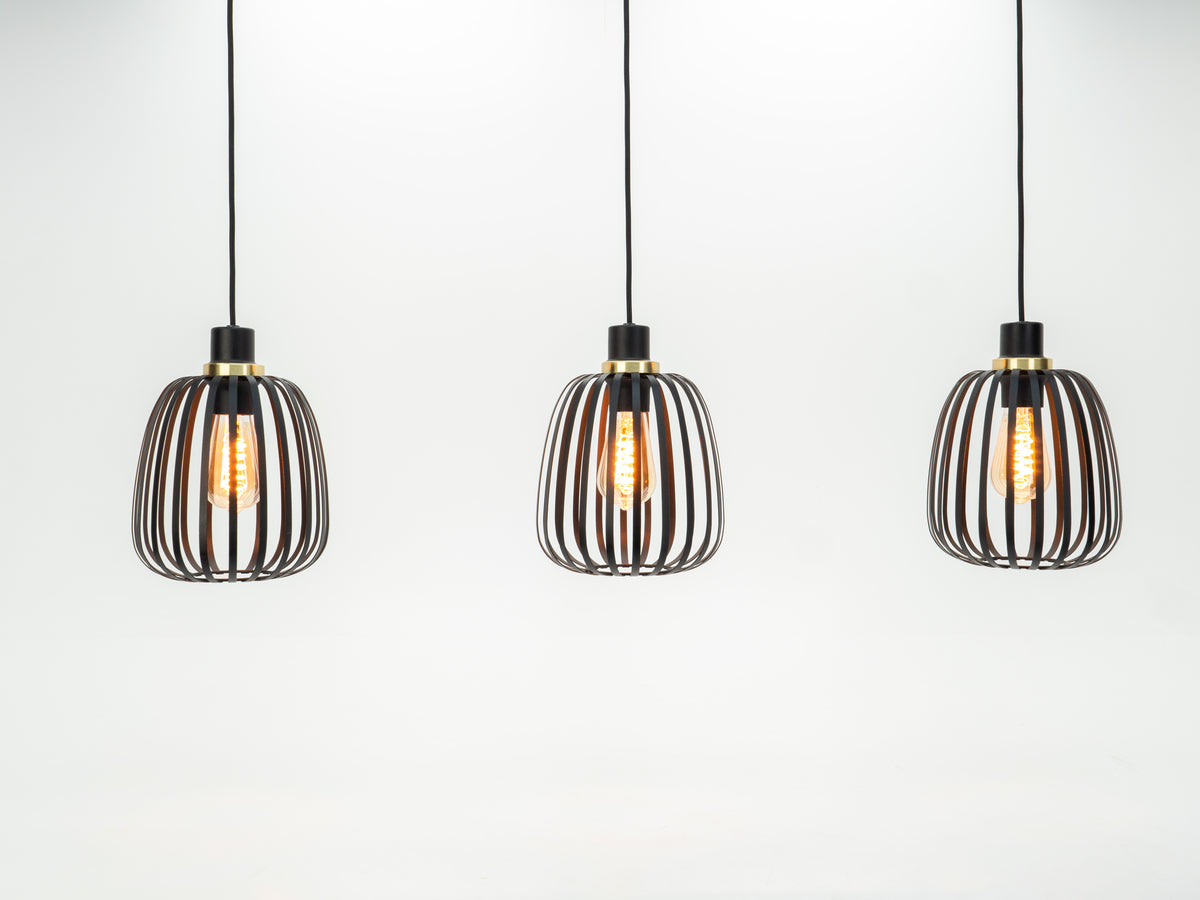 EGLO hanglamp Pocicas - e27 - 106 cm - zwart/goud