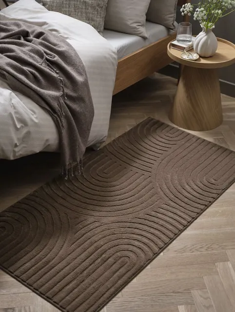 Tæppe STRANDRISP 70x140 brun