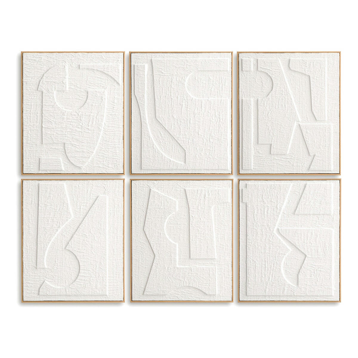 Set de 6 cadres en papier embossé, Hekatos