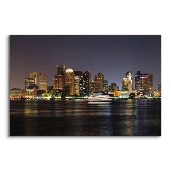 Obraz Nocna Panorama Bostonu 30x20cm