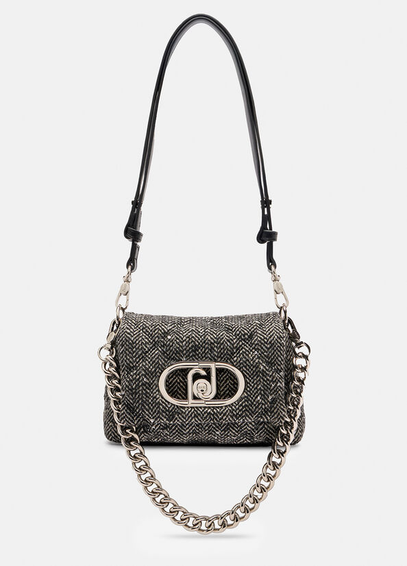 Borsa LaPuffy piccola con paillettes