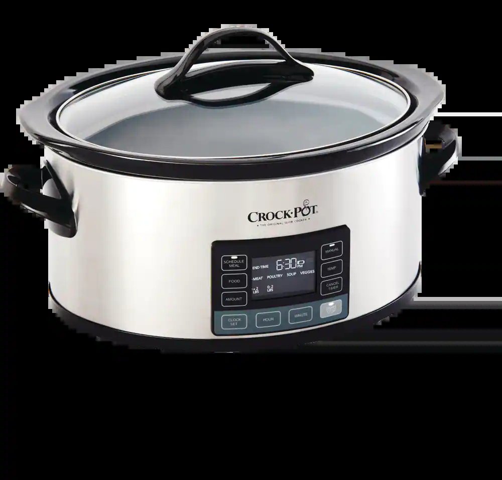 Crock-Pot 6-Quart MyTime Digital Programmable Slow Cooker, Stainless Steel, 5.7 L