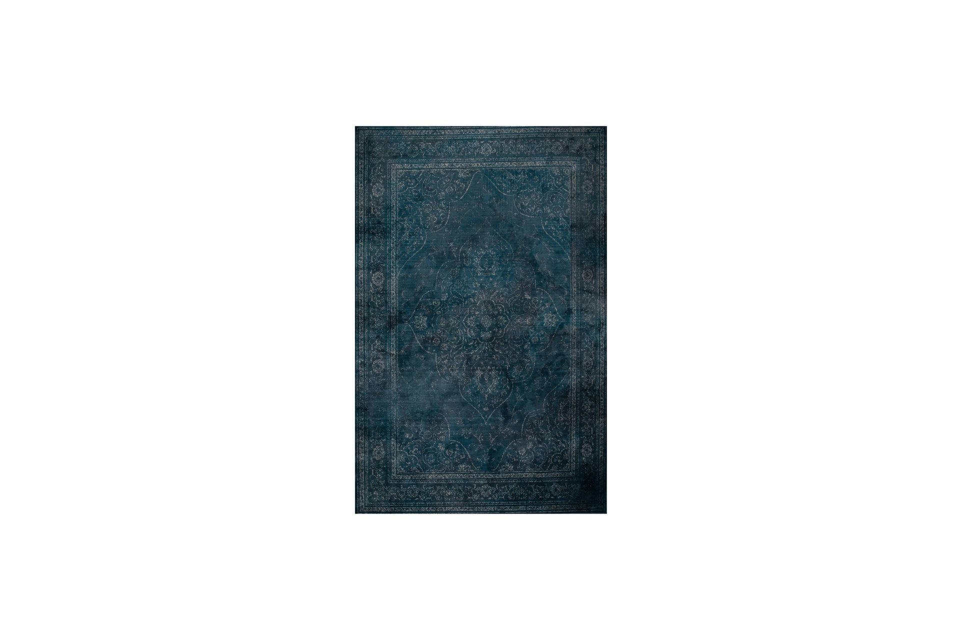 RUGGED - Tapis 170x240cm en tissu bleu
