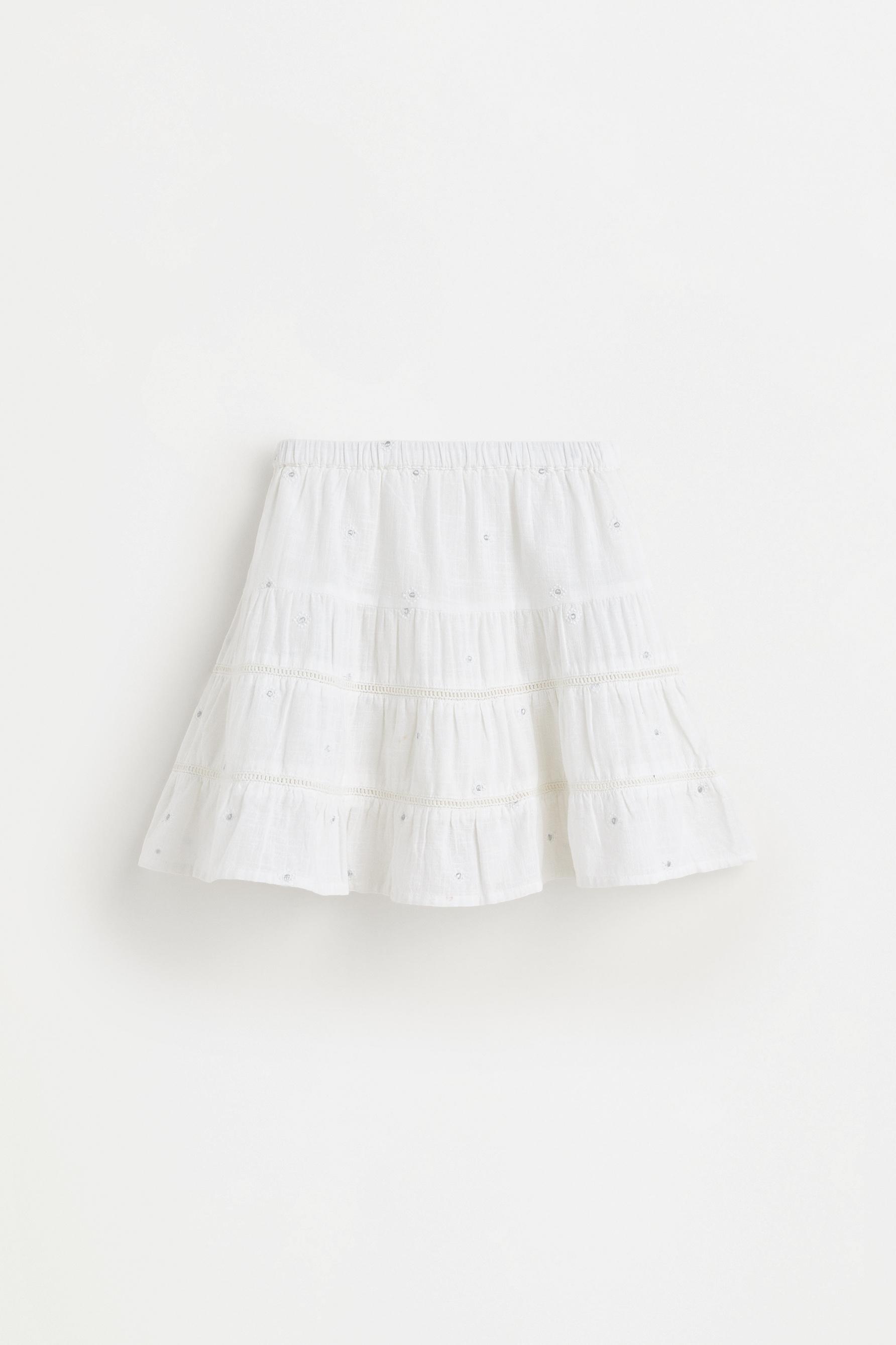 Skort bordados metalizados