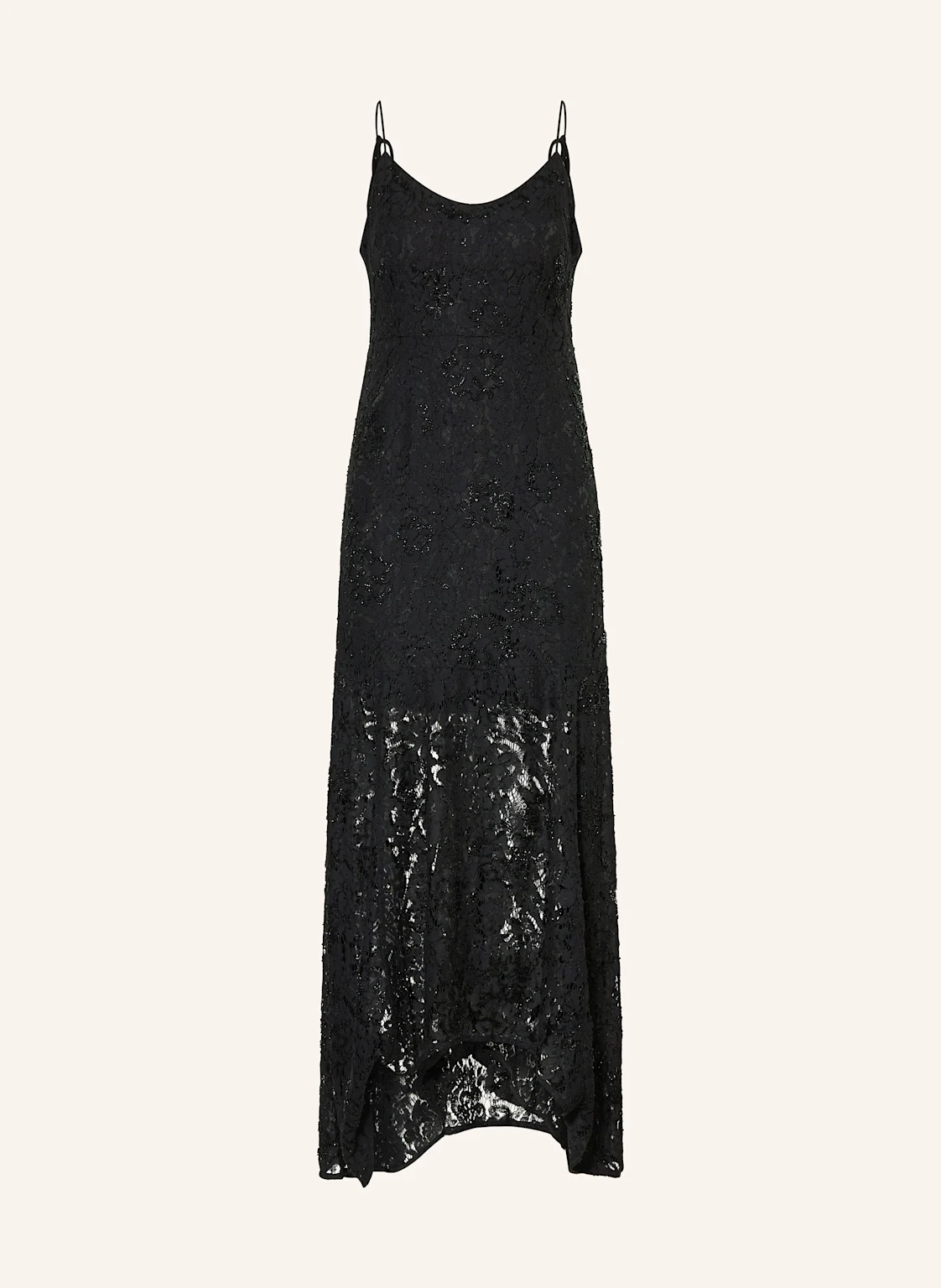 SELECTED Spitzenkleid mit Schmucksteinbesatz