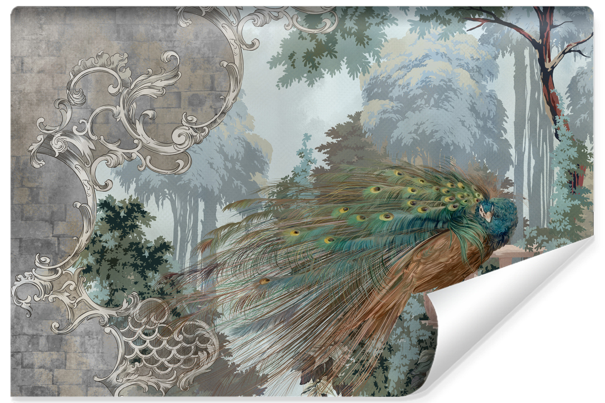 Fototapeta ABSTRAKCJA Paw Natura Ornamenty 90x60cm