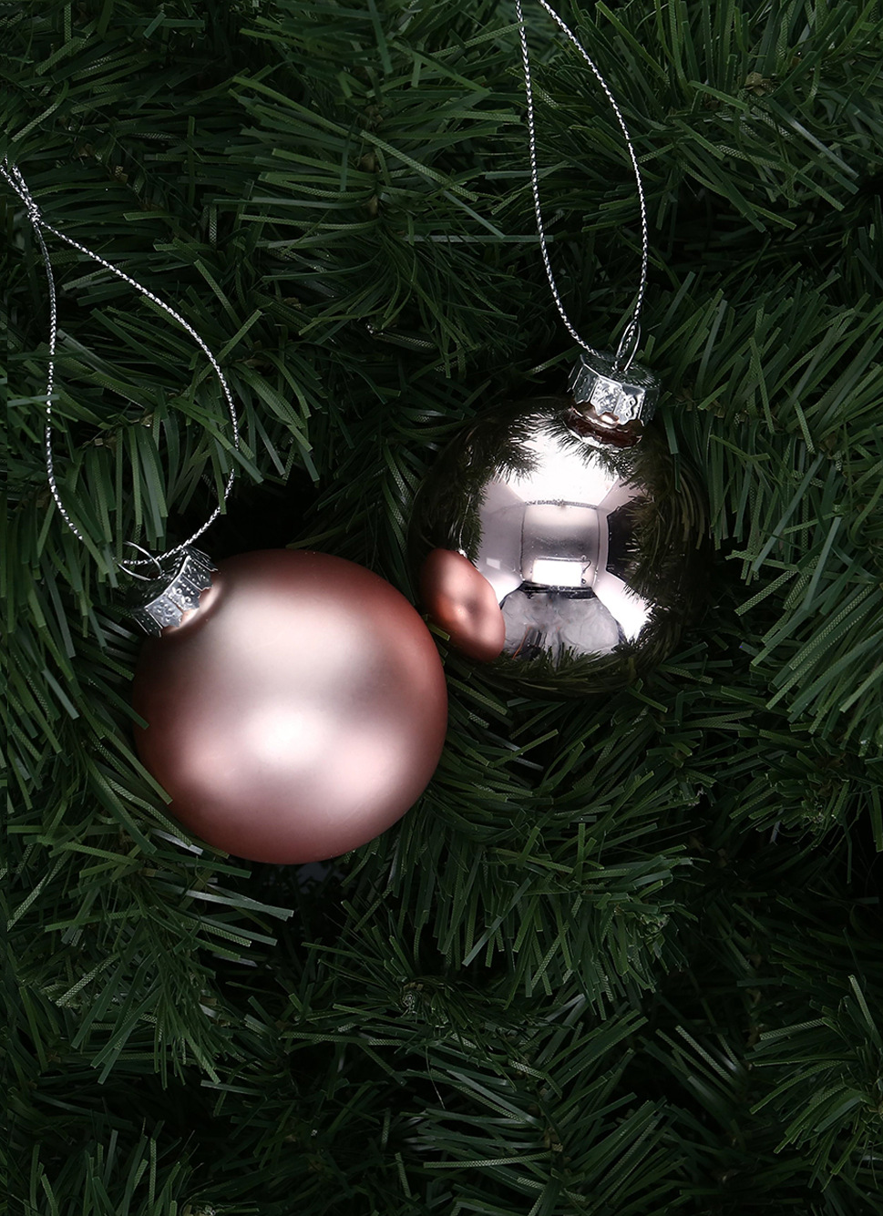 BOULE EFFET BRILLANT ET MAT (MODÈLE ALÉATOIRE)VIEUX ROSE