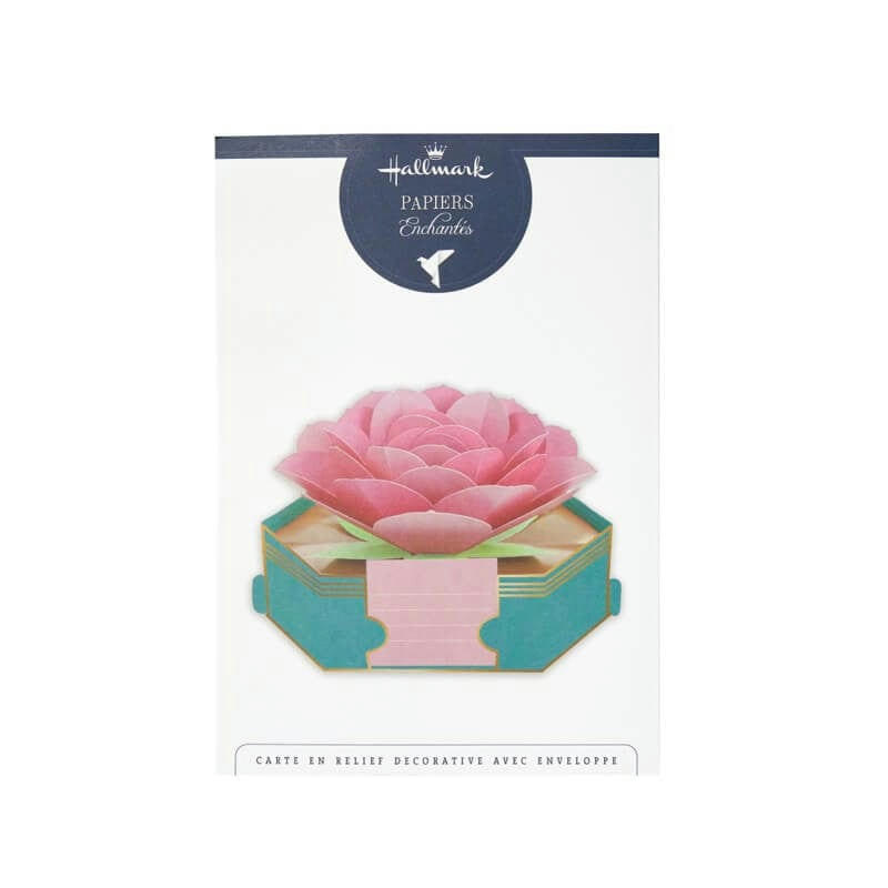 - Carte pop up 3d - fleur de lotus