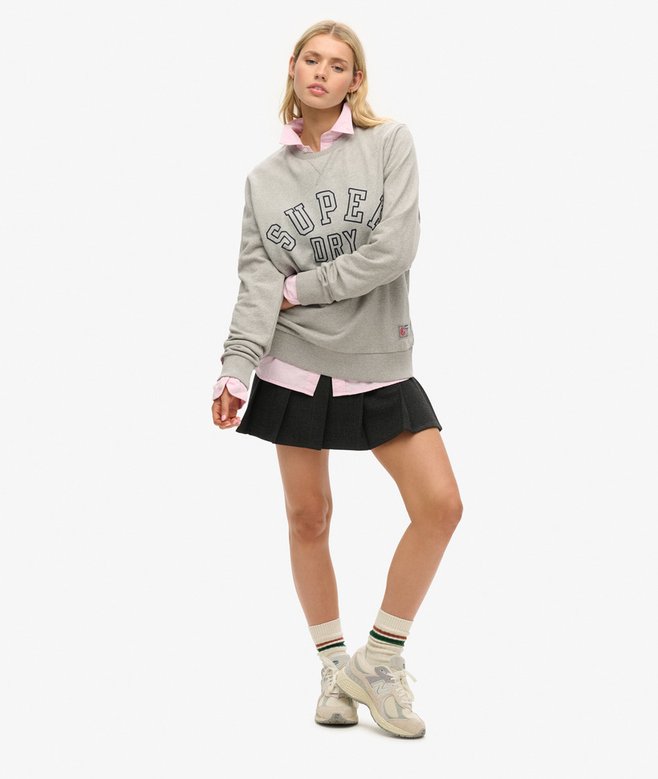 Oversized Athletic Printed Sweatshirt
