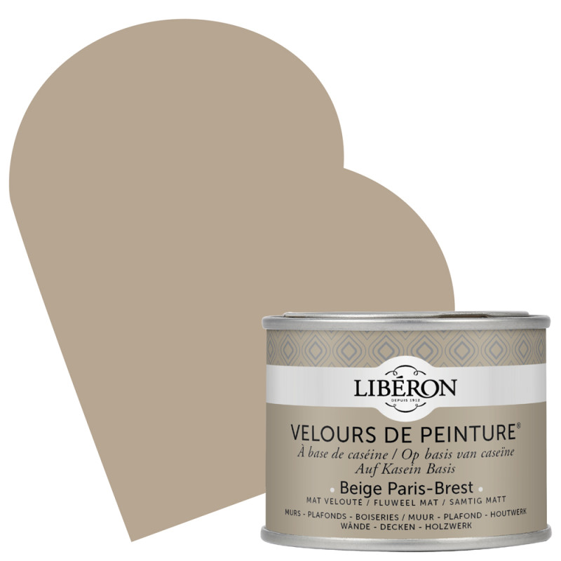 Peinture pour murs Velours de Peinture beige Paris Brest mat 0,125 L LIBERON