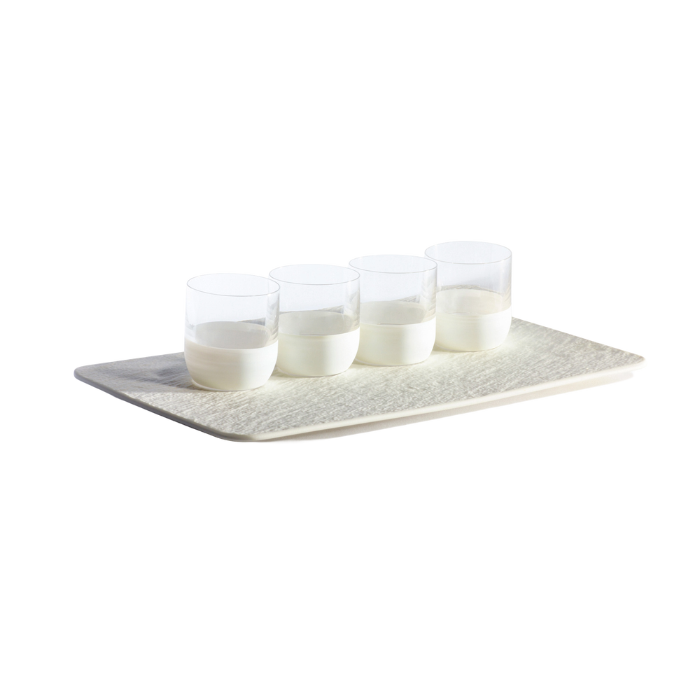 Manufacture Schnapps glass set - White, Premium Porcelain
