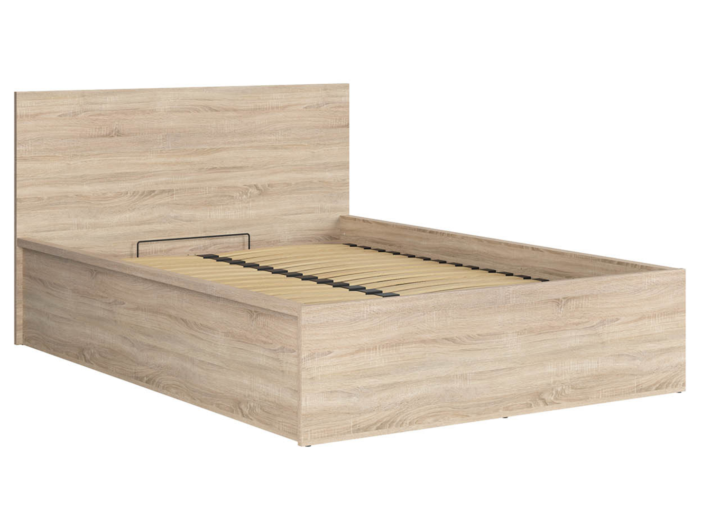 Łóżko Tetrix 140x200 ze stelażem i pojemnikiem dąb sonoma
