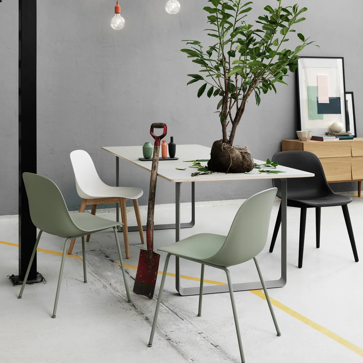 Muuto - Fiber Side Chair Tube Base