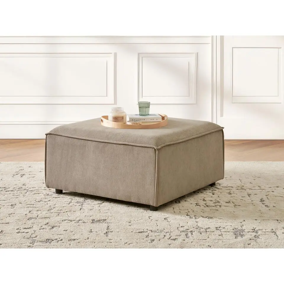 ARDAL - Ottomaan - Lichtbruin - Corduroy