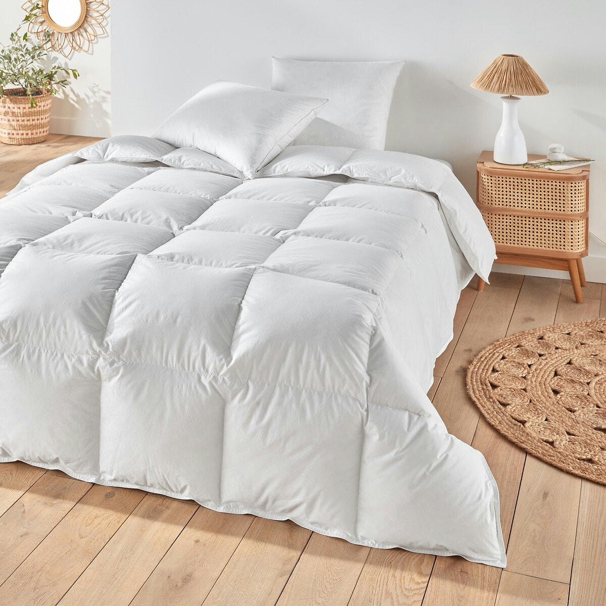 Couette légère 90% duvet upcyclé+coton bio