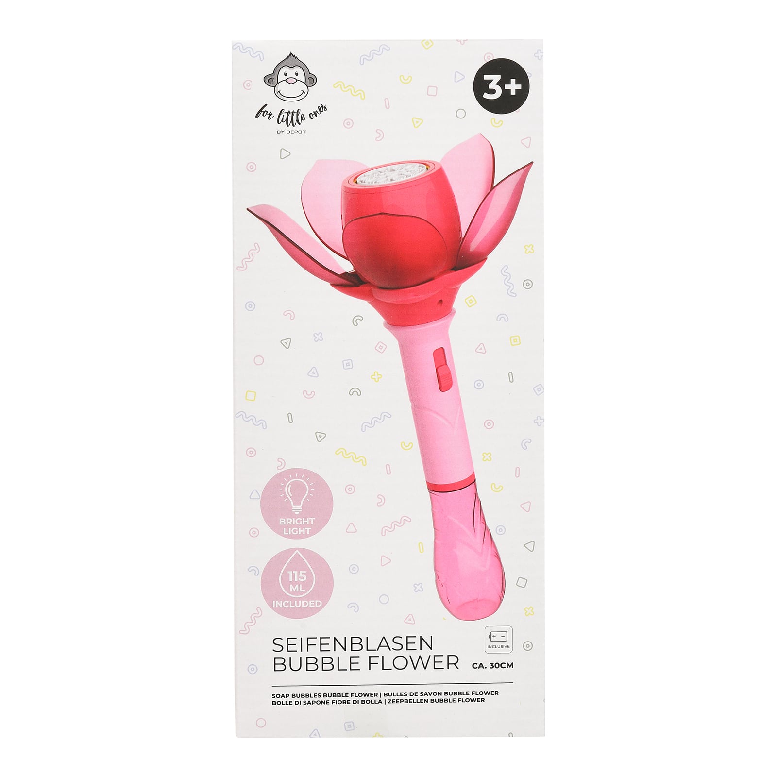 Seifenblasen Blume Pink, 115 ml