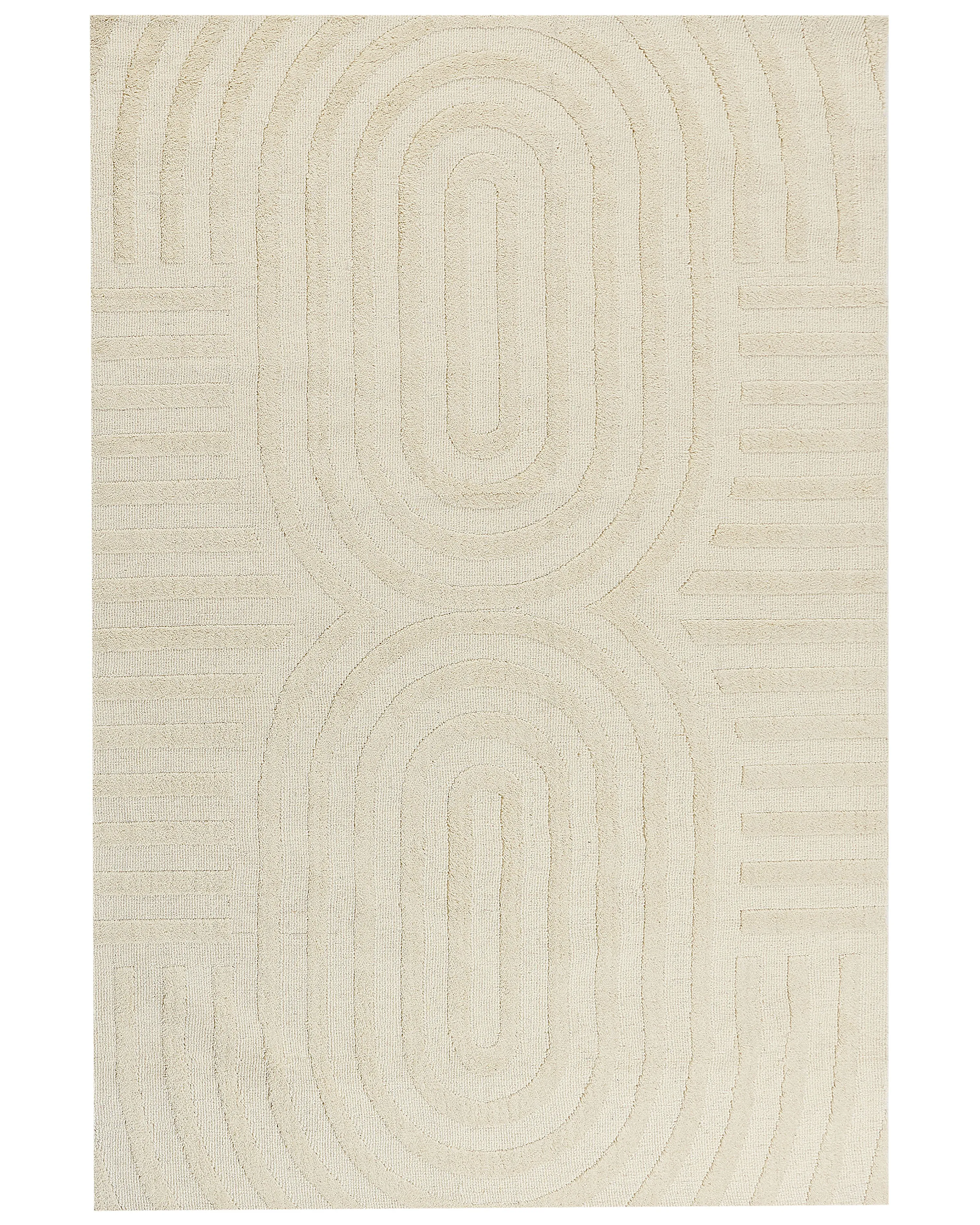 Rug MASTUNG Beige 160 x 230 cm Wool