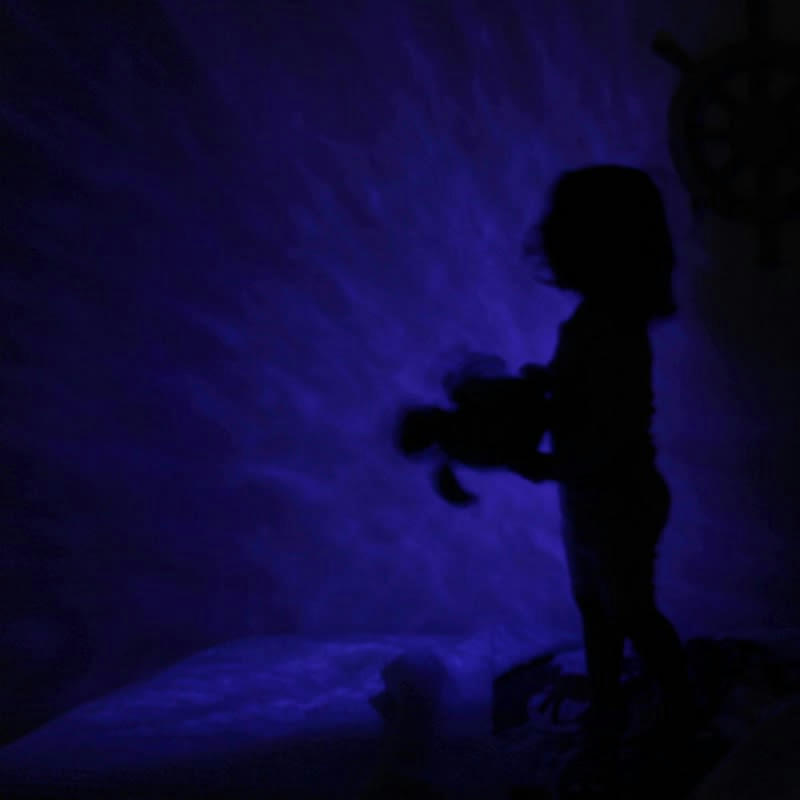 - Veilleuse peluche tortue tranquille bleu marine