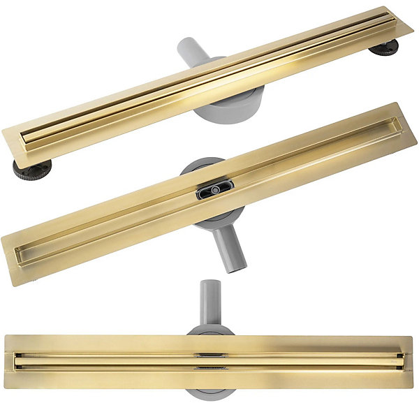 Drain Linéaire Rea Neox Slim Pro 90 Brush Gold