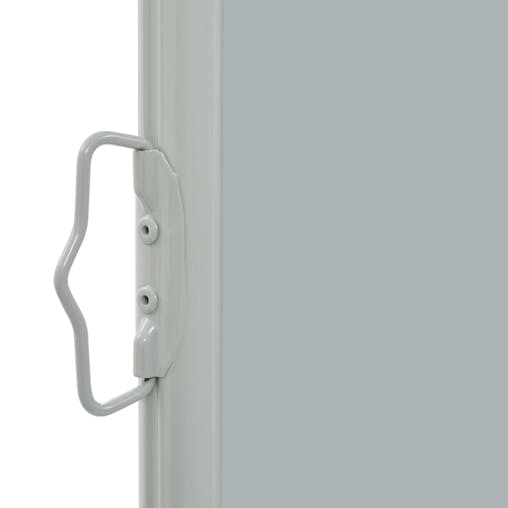 NNEVL Patio Retractable Side Awning 80x300 cm Grey