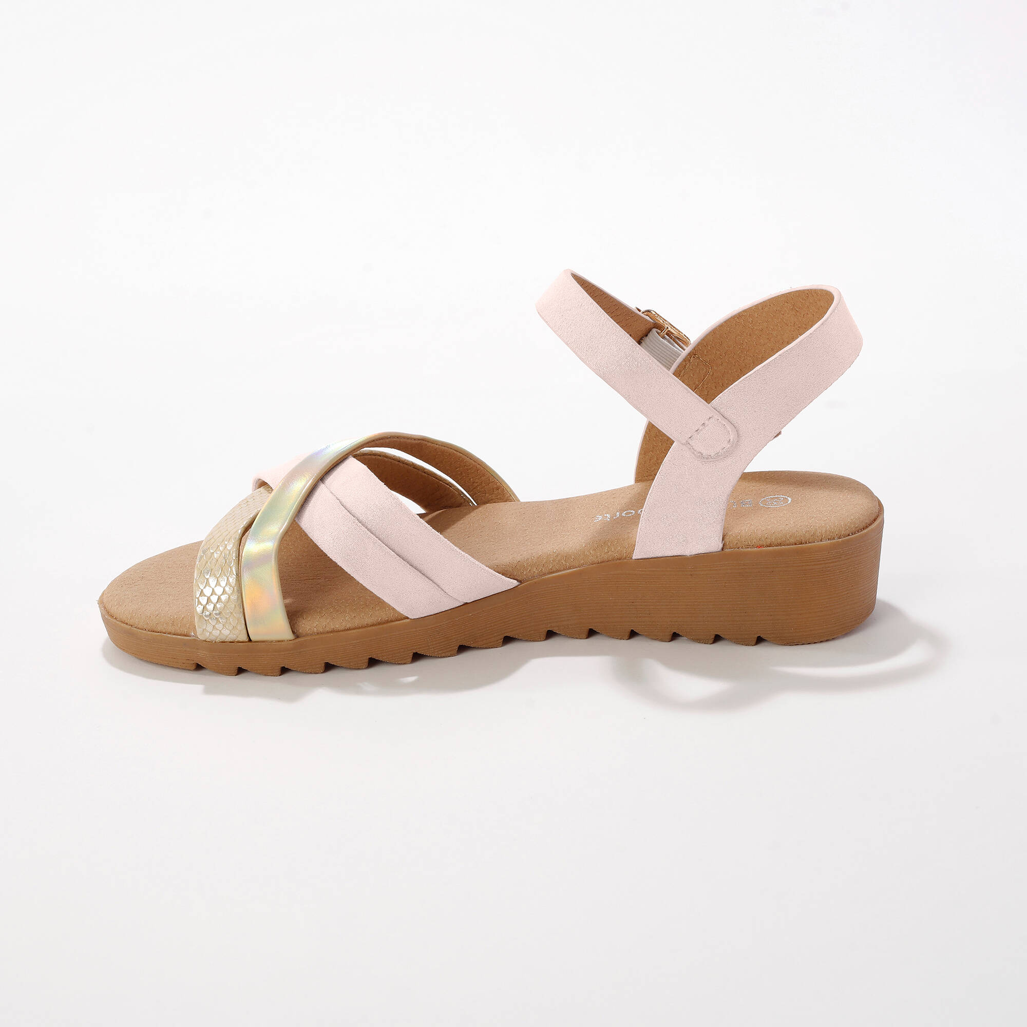 Sandales multibrides compensées