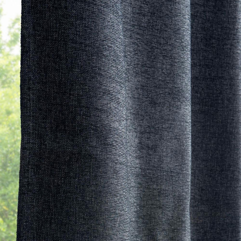 - Rideau à œillets occultant gris anthracite à l'unité 140x300