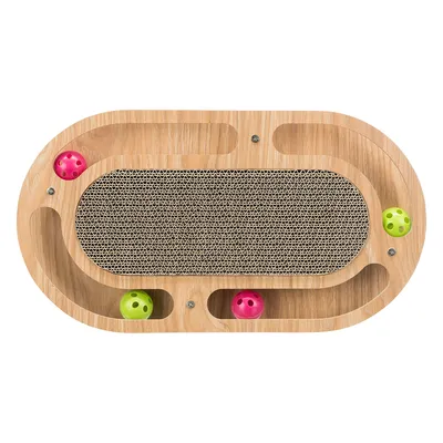 Trixie scratching pad with wooden frame, oval