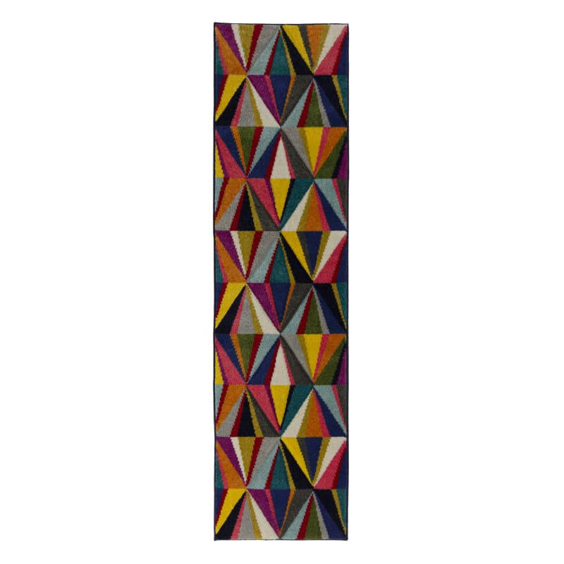 DANZA - Tapis de couloir Design Multicolore 60 x 230