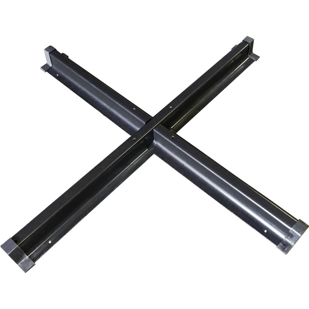 Lesli Living push-up parasol Vigro - grijs - 100x100cm