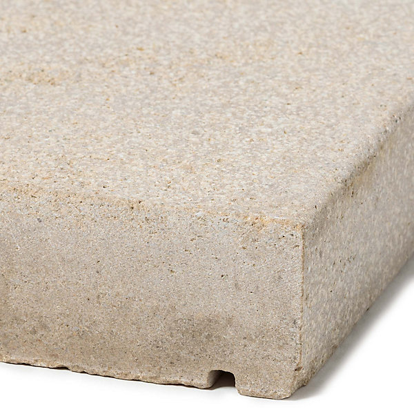 Couvertine Pierre de l'Atlas Beige 60x30x4 cm avec larmiers (à l'unité) - RO'MA NATURE