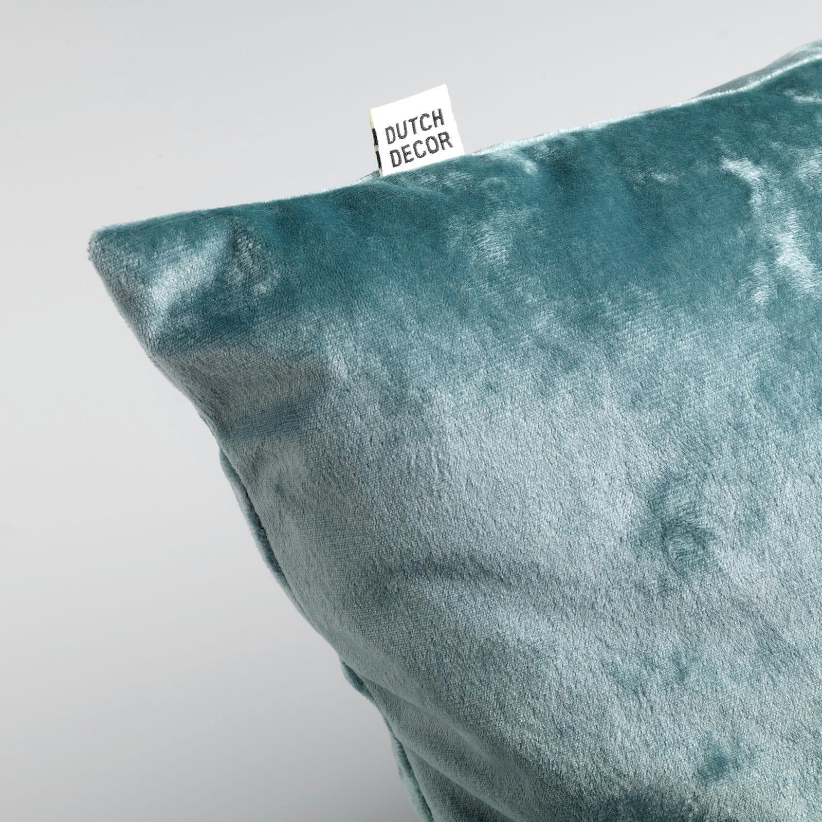 SKY - Coussin - vert en velours 45x45 cm uni