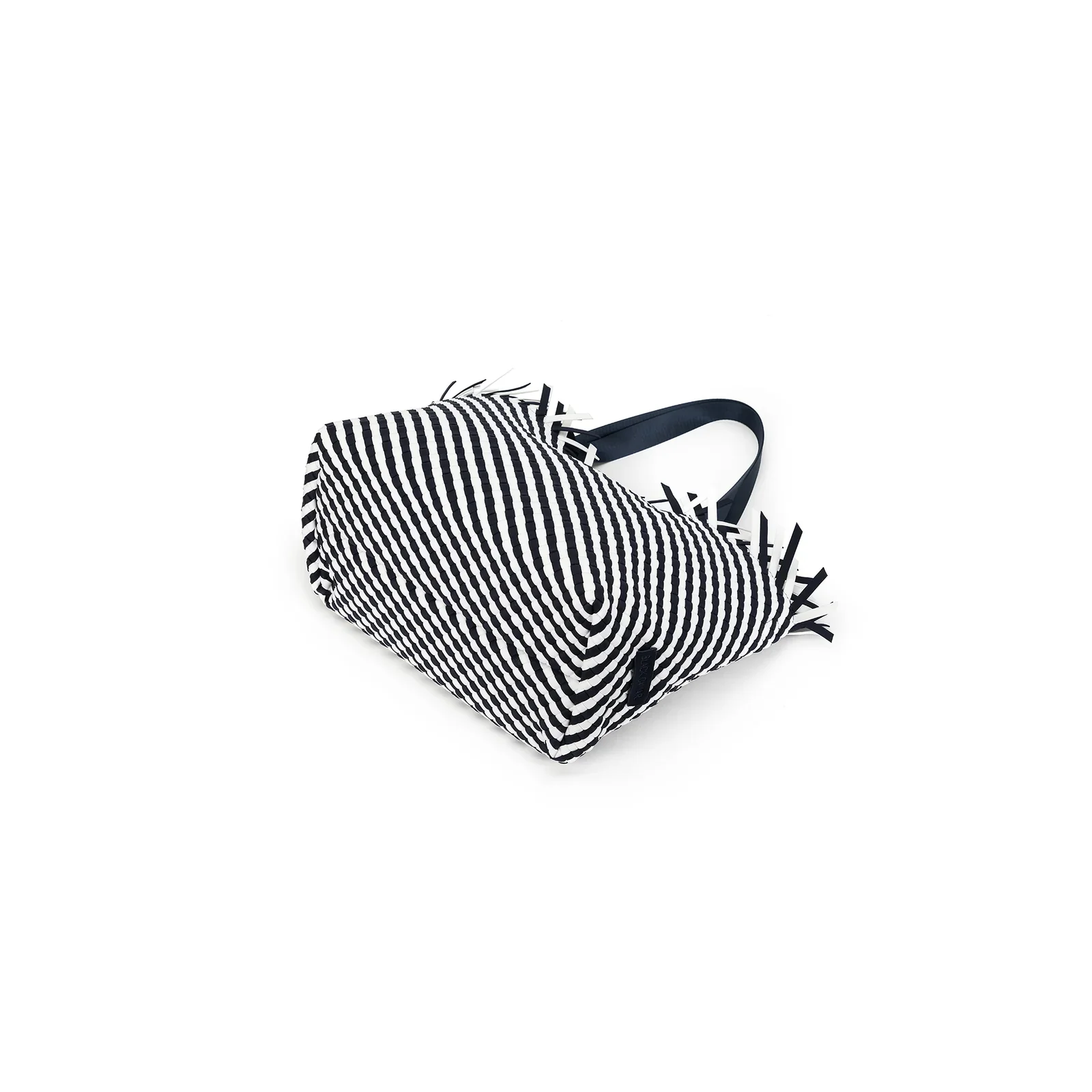 Bahama Navy Large 2 Piece Woven Tote Bag by Black Caviar