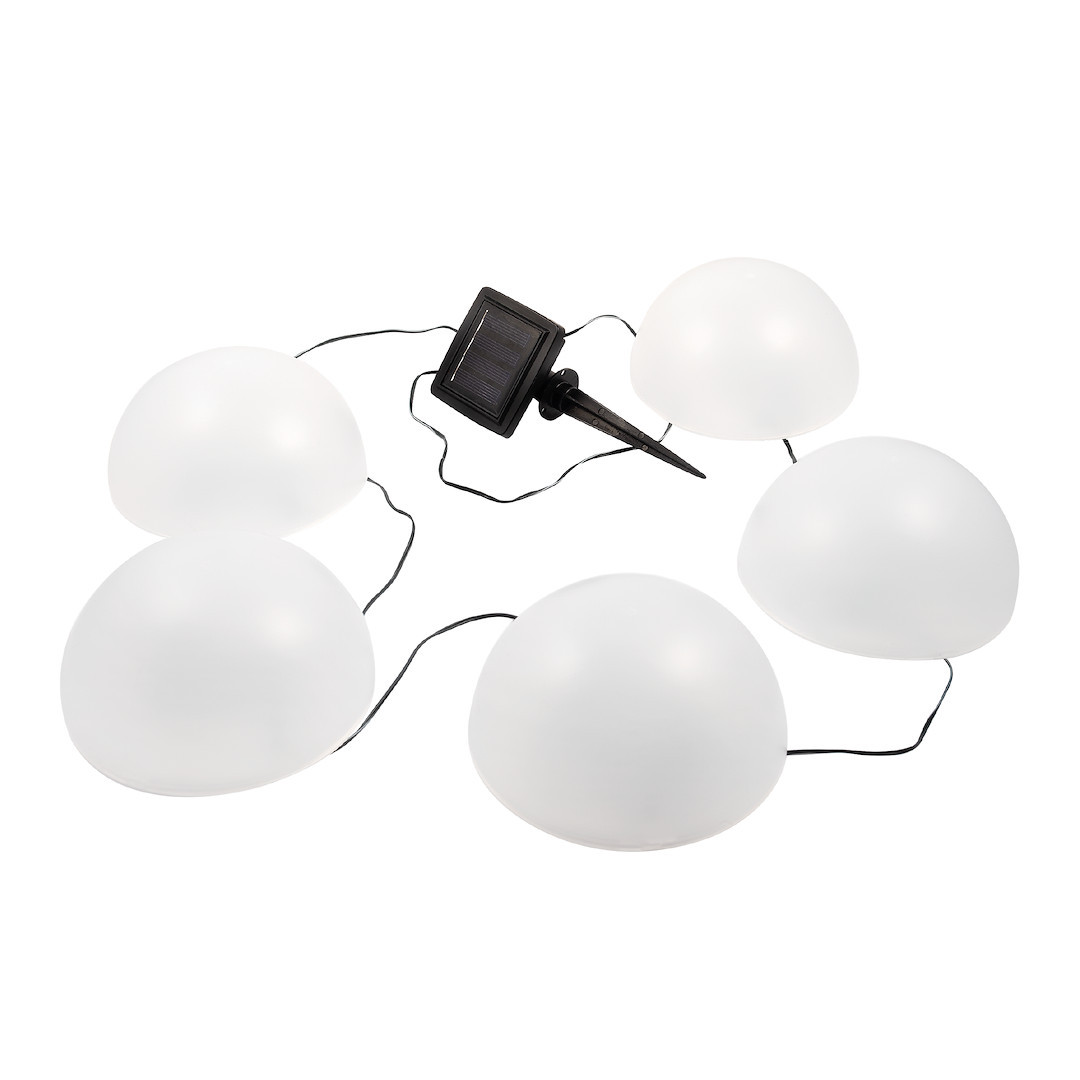 Lampa solarna wbijana ozdobne półkule LED 0.24W RGB IP44 Eko-Light