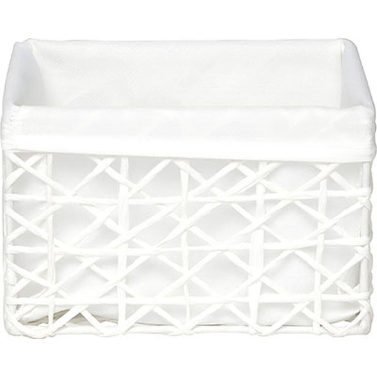 Cesto WC Branco Forrado 15x19cm