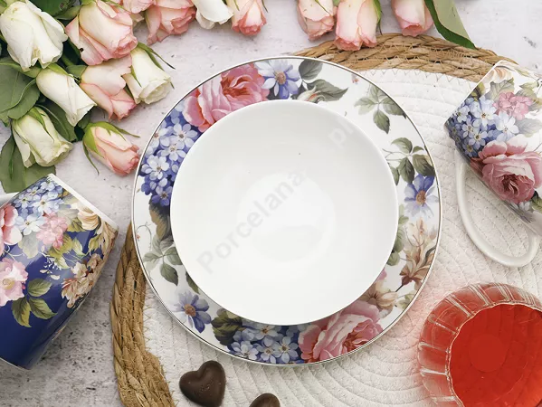 Talerz deserowy 20 cm Altom Design - Róża 07.RÓŻ.1125
