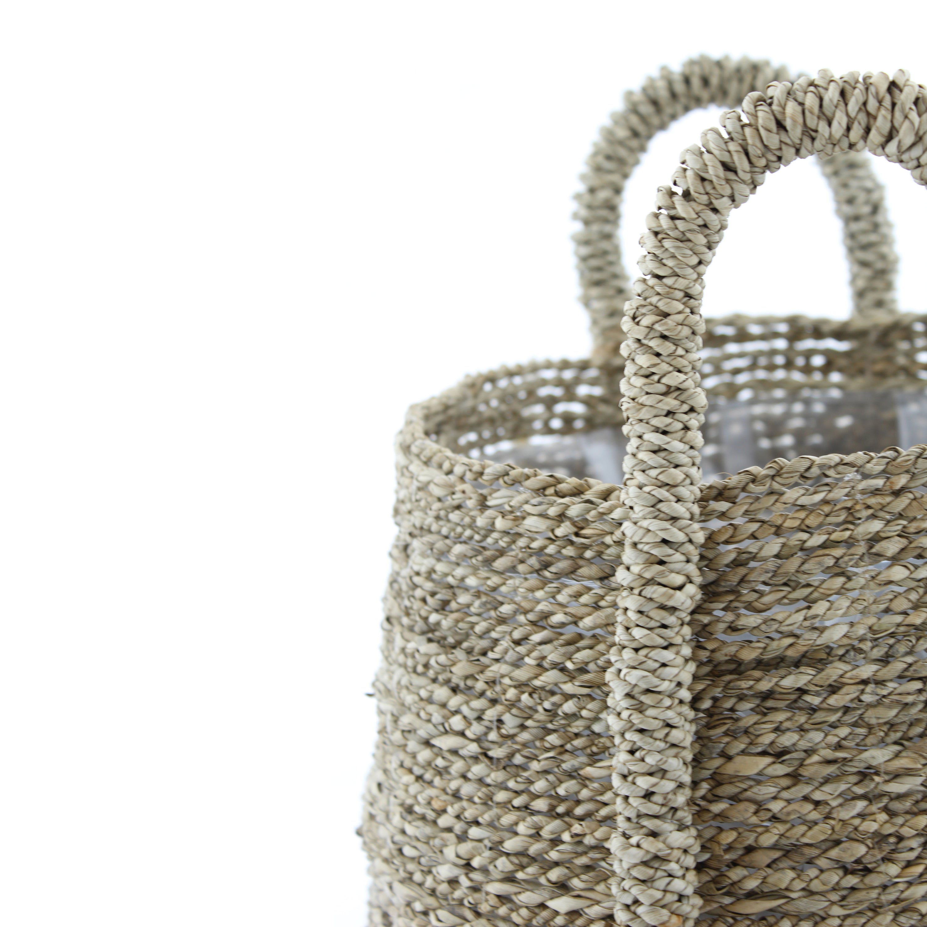Van der Leeden Abaca Plantenmand Ø 48 cm - Naturel