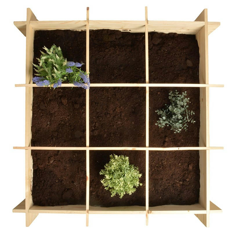 - Carré potager en bois