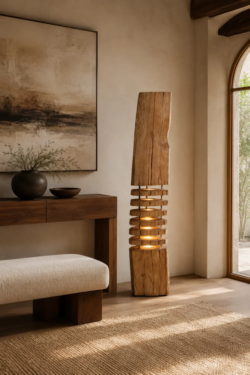 Wooden Art Lamp #WL107